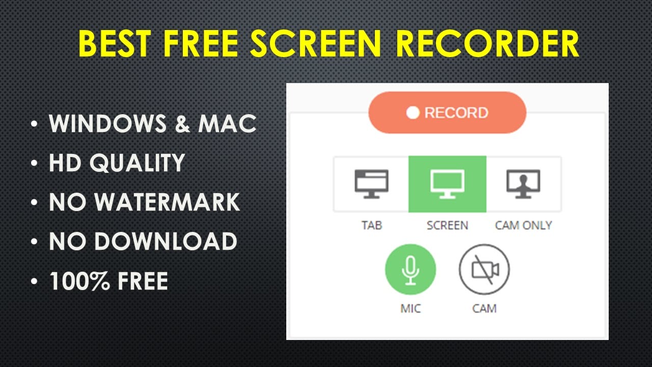 The best screen recorder for mac